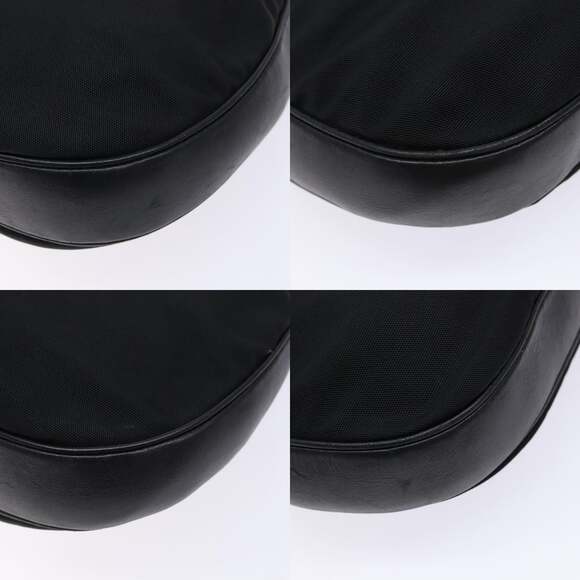 GUCCI Shoulder Bag Nylon Leather Black Silver 001 001 - Picture 10 of 12